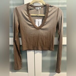 Cotton Citizen Women's Tan Long Sleeve Top